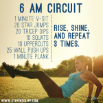 Morning weight workouts good loss workout trimmedandtoned circuit burn do calories maximum body exercise quick wake 6am exercises lose energize