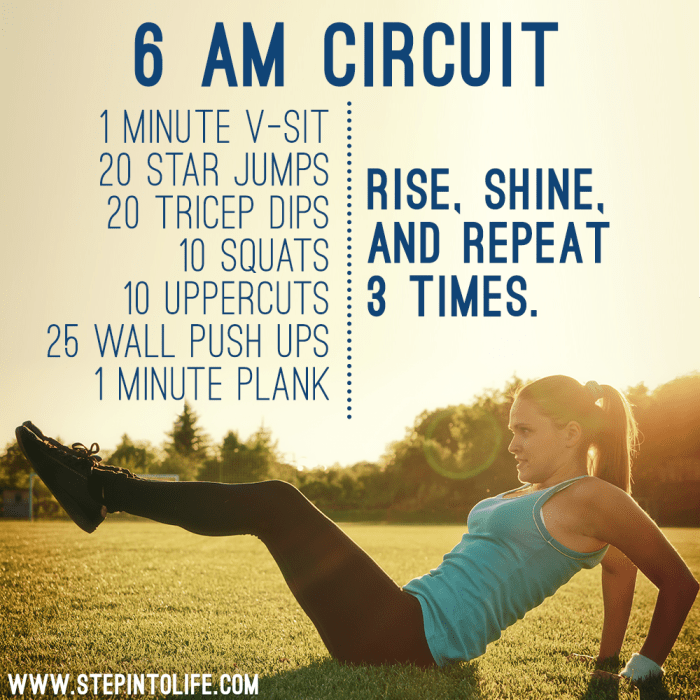 Morning weight workouts good loss workout trimmedandtoned circuit burn do calories maximum body exercise quick wake 6am exercises lose energize